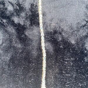 Elegant Silver Blue Topaz & White Sapphire Tennis Bracelet